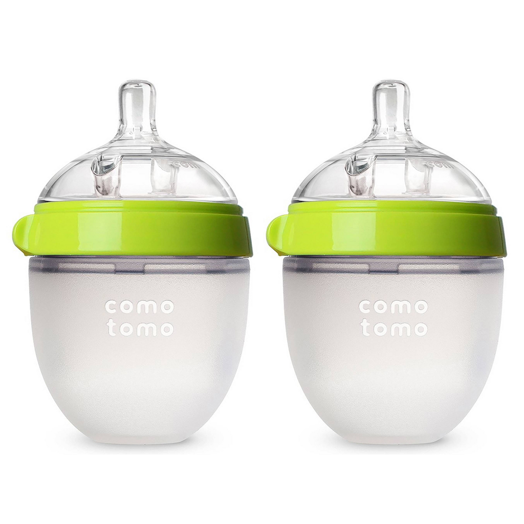 Comotomo Silicone Bottle 5oz (2pk), Green