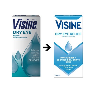 Visine Dry Eye Relief Lubricating Eye Drops - 0.5 fl oz