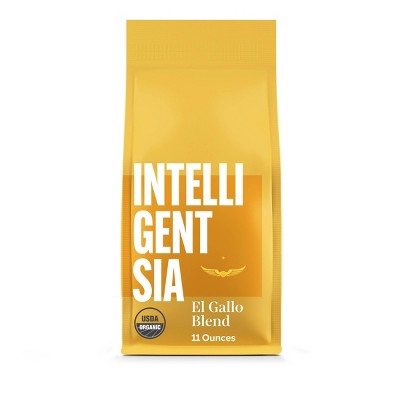 Intelligentsia Direct Trade Organic El Gallo Breakfast Blend Light Roast Whole Bean Coffee - 11oz: Arabica Beans, Organic Certified