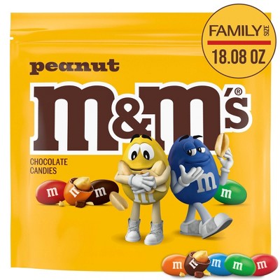 M&M's Peanut Family Size Halloween Chocolate Candy - 18.08oz