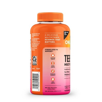 One A Day Teen Girl Multivitamin with Biotin, Skin Health - 150ct