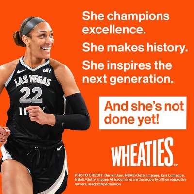 Wheaties Breakfast Cereal -15.6oz - General Mills: Whole Grain, Low Fat