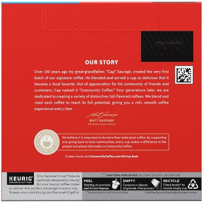 Community Breakfast Blend Coffee Pods - 48ct/18.1oz: Medium Roast, Arabica Beans, Keurig Compatible