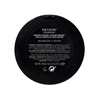 Revlon Colorstay Finishing Pressed Powder - Lightweight and Oil-Free - 840 Medium - 0.3oz