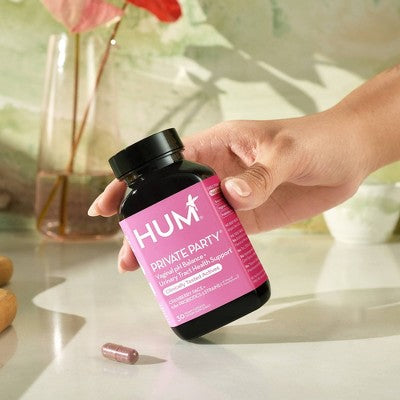 HUM Nutrition Private Party Probiotics Vegan Capsules for Vaginal & Urinary Tract Health - 30ct