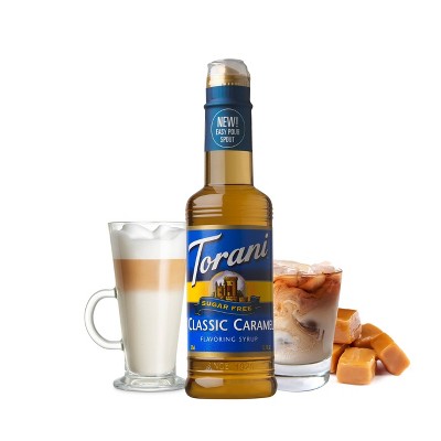 Torani Sugar Free Caramel Syrup for Coffee Drinks and Desserts - 12.7 fl oz