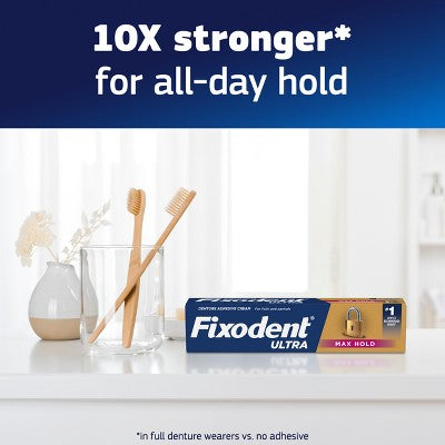 Fixodent Ultra Max Hold Dental Adhesive - 2.2oz/2pk