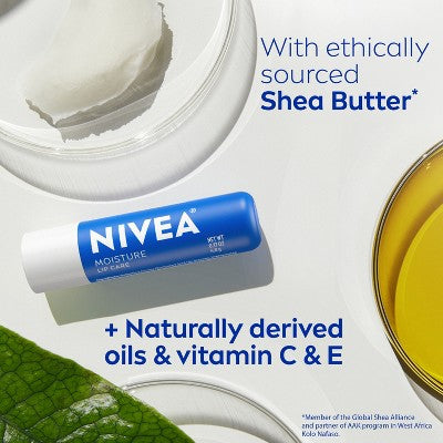 Nivea Moisturizing Lip Balm - 0.34oz/2pk