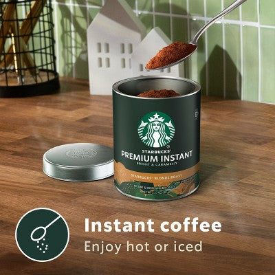 Starbucks Premium Blonde Light Roast Instant Coffee - 3.17oz: Arabica Beans, Latin America