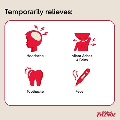 Children's Tylenol Pain + Fever Relief Liquid - Acetaminophen - Bubble Gum - 4 fl oz