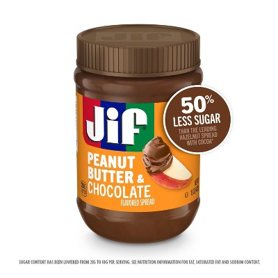 Jif Peanut Butter & Chocolate Flavored Spread - 15oz: Creamy Consistency