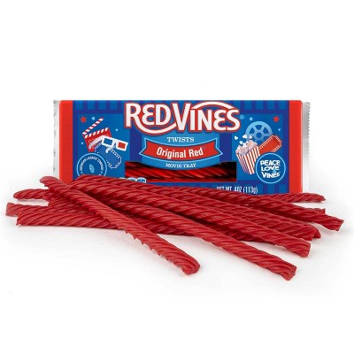 Red Vines Original Red Licorice Twists, Movie Tray - 4oz