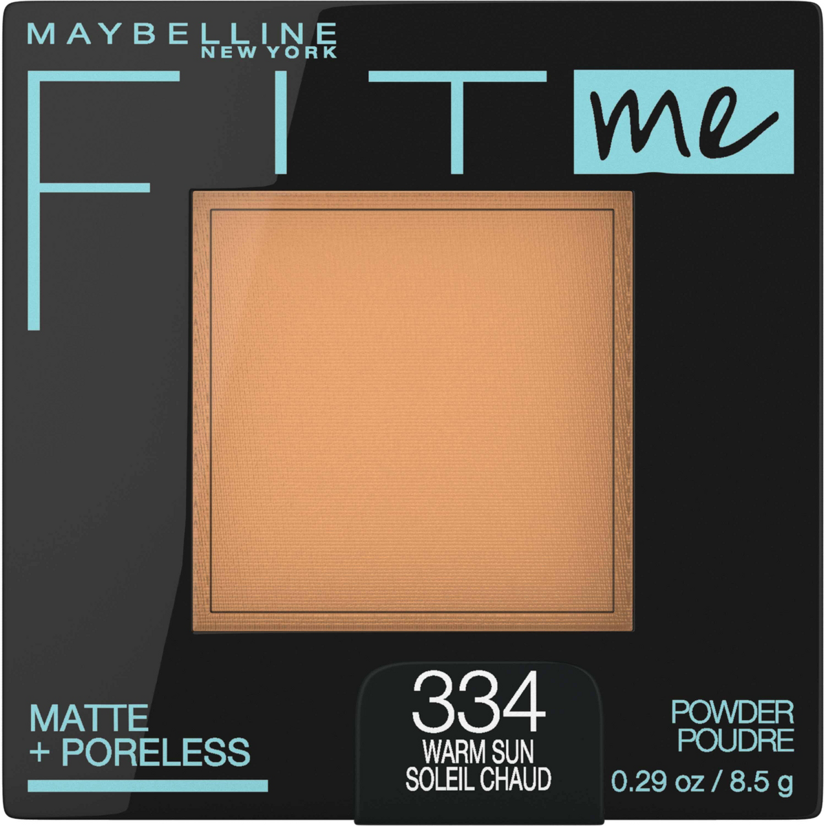 Maybelline Fit Me Matte + Poreless Pressed Face Powder Makeup - 0.29oz, 334 Warm Sun - 0.29oz
