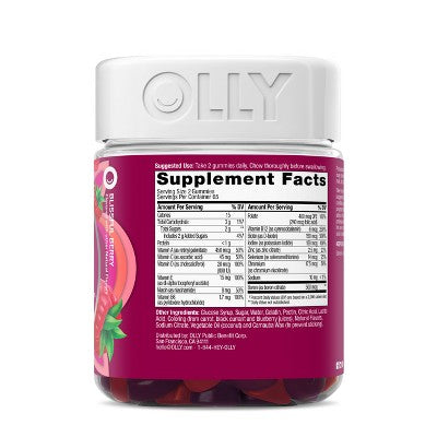 OLLY Women's Multivitamin Gummies - Berry - 130ct