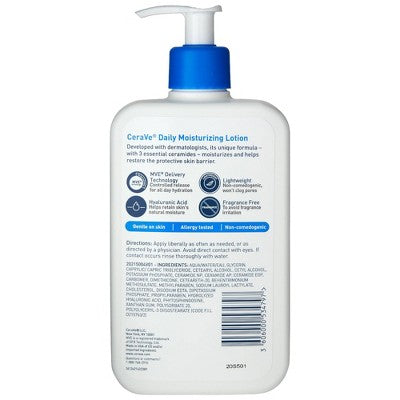 CeraVe Daily Moisturizing Face and Body Lotion for Normal to Dry Skin