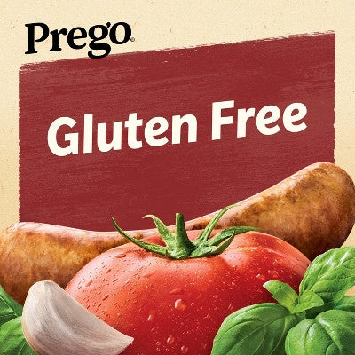 Prego Pasta Sauce Tomato Sauce with Italian Sausage & Garlic - 23.5oz: Gluten-Free, No Artificial Colors, No Artificial Flavors