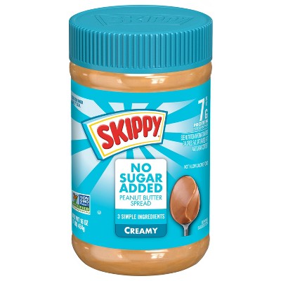 Skippy Creamy Peanut Butter Spread No Sugar Added