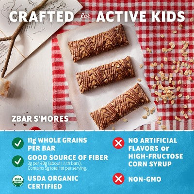 Zbar Organic S'mores Granola Snack Bars - 15.24oz/12pk