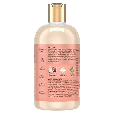 SheaMoisture Coconut & Hibiscus Curl & Shine Shampoo For Thick Curly Hair