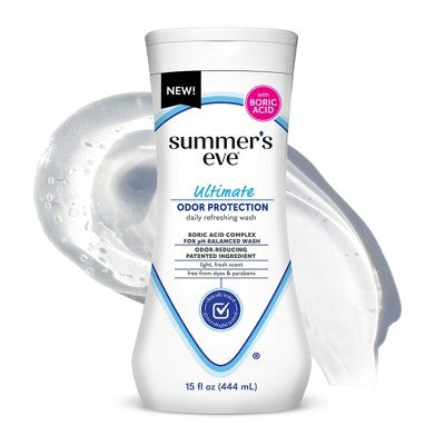 Summer's Eve Feminine Odor Relief with Boric Acid Wash - 15oz
