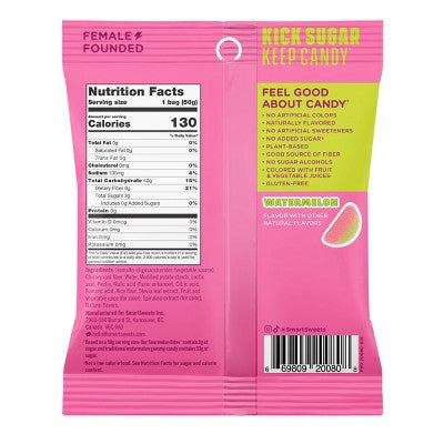 SmartSweets Sourmelon Bites Sour Gummy Candy - 1.8oz