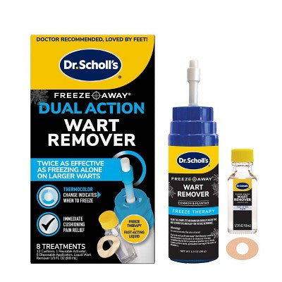 Dr. Scholl's Dual Action Freeze Away Wart Remover - 8Applications