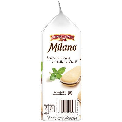 Pepperidge Farm Milano Mint Chocolate Cookies - 7oz/15ct: No Artificial Preservatives, No Artificial Colors, Valentine's Day