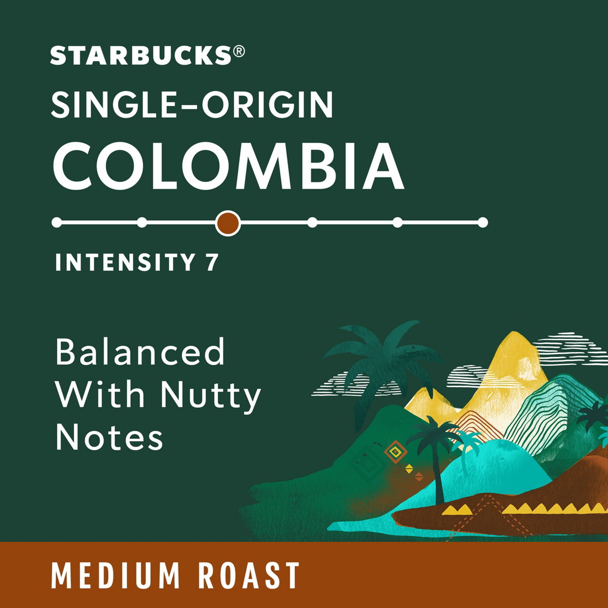 Starbucks by Nespresso Vertuo Line Single-Origin Colombia, Medium Roast Coffee - 32ct