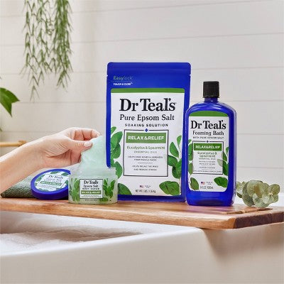 Dr Teal's Epsom Salt Magnesium Soak - Relax & Relief with Eucalyptus & Spearmint
