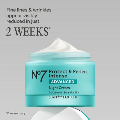No7 Protect & Perfect Intense Advanced Moisturizing Night Cream - 1.69 fl oz