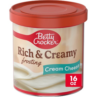 Betty Crocker Rich and Creamy Cream Cheese Frosting - 16oz: Gluten-Free, Low Sodium