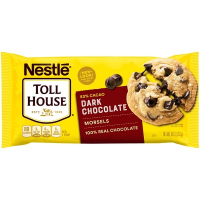 Nestle Toll House Dark Chocolate Chips for Cookie Baking - 10oz: Gluten-Free
