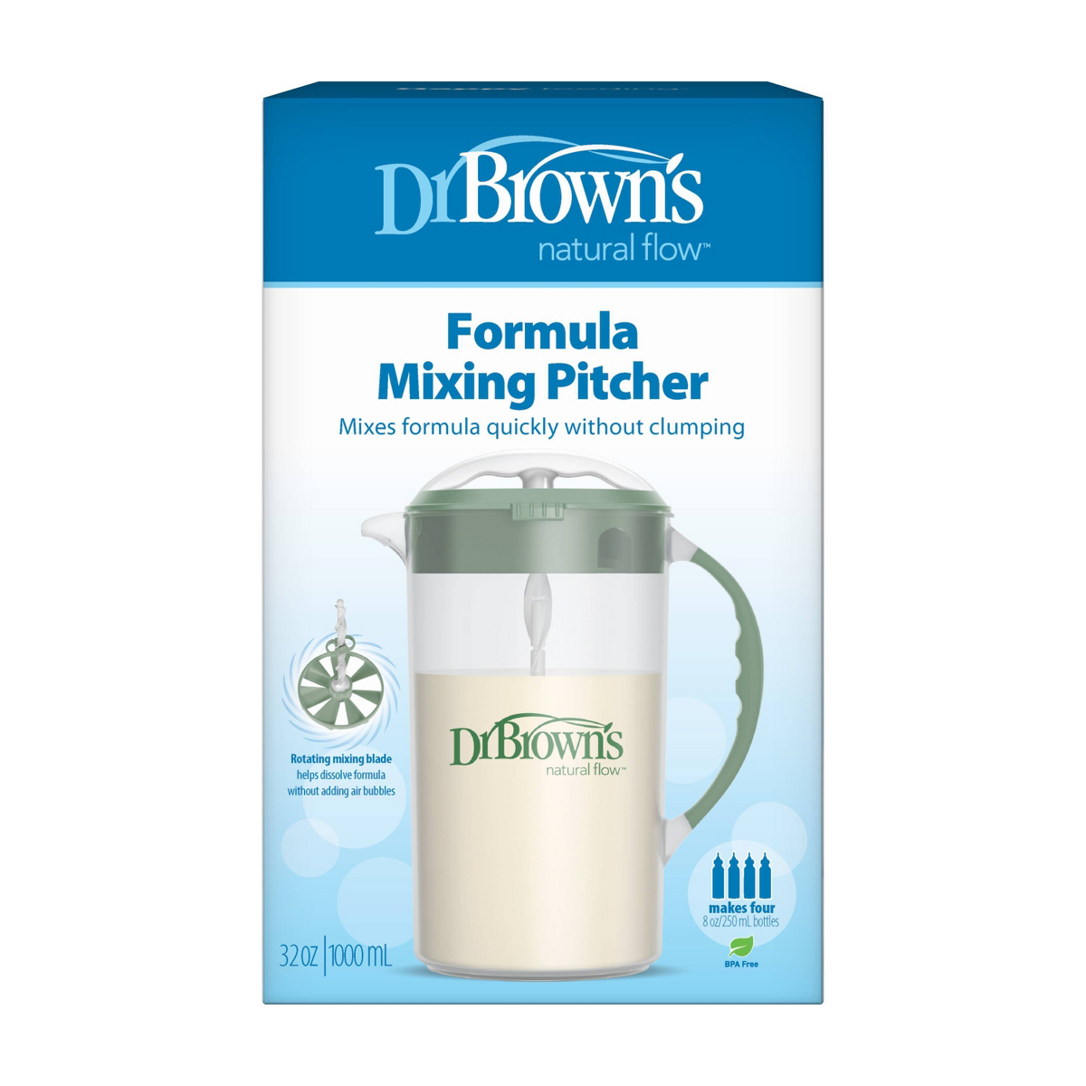 Dr. Brown's Formula Mixing Pitcher, 32oz - Green