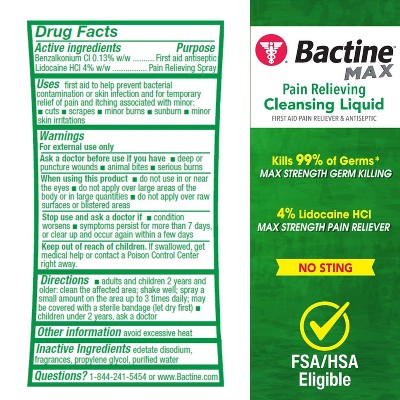 Bactine Max Spray - 5 fl oz