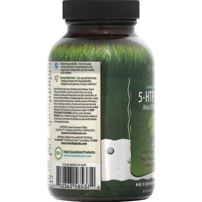 Irwin Naturals Double Potency 5-HTP Extra Dietary Supplement Liquid Softgels - 60ct