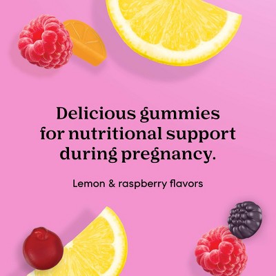 One A Day Prenatal Vitamins for Women Gummies with Folic Acid - Raspberry, Orange & Cherry - 120ct
