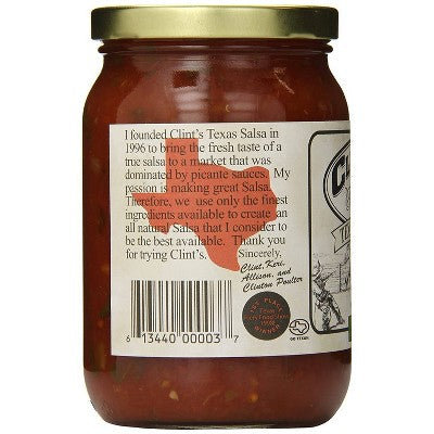 Clint's Texas Salsa Mild 16oz