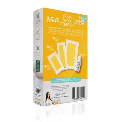Nad's Natural Wax Strip Kit - 32ct