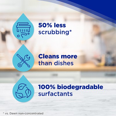 Dawn Ultra Clean Scent Ez-Squeeze Dishwashing Liquid Dish Soap - 22 fl oz: Multi-Surface, Removes Grease