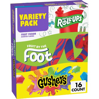 Betty Crocker Fruit Flavored Variety Fruit Snacks - 10.2oz/16ct: Gluten-Free, Cholesterol Free