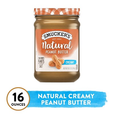 Smucker's Natural Creamy Peanut Butter - 16oz