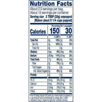 SkinnyPop Butter Microwave Popcorn Multipack - 16.8oz/6ct