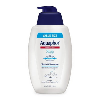 Aquaphor Unscented Baby Wash and Shampoo - 25.4oz