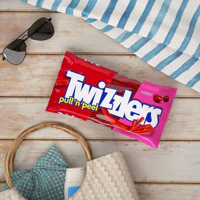 Twizzlers Pull-N-Peel Cherry Licorice Candy - 14oz