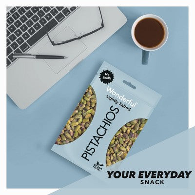 Wonderful Roasted Light Salt No Shells Pistachios - 12oz
