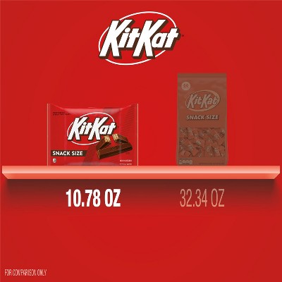 Kit Kat Milk Chocolate Snack Size Wafer Candy Bars - 10.78oz