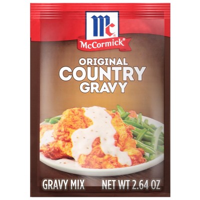 McCormick Original Country Gravy Mix - 2.64 oz: No Added MSG, No Artificial Flavors, No High Fructose Corn Syrup
