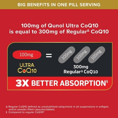 Qunol Ultra CoQ10 Dietary Supplement Softgels - 120ct