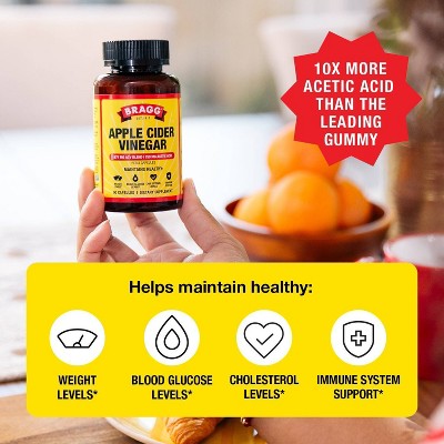 Bragg Apple Cider Vinegar Vegan Supplements - 90ct