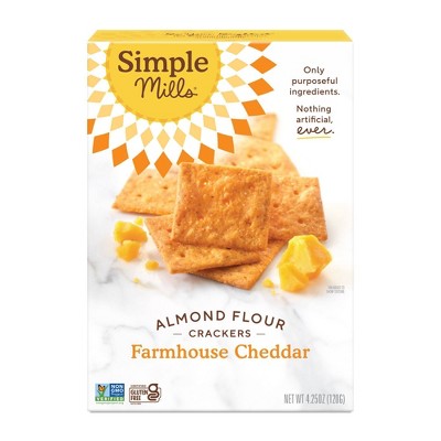 Simple Mills Cheddar - 4.25oz: No Artificial Fillers, No Artificial Sweeteners, No Artificial Flavors
